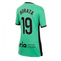 Fotbalové Dres Atletico Madrid Alvaro Morata #19 Dámské Alternativní 2023-24 Krátký Rukáv